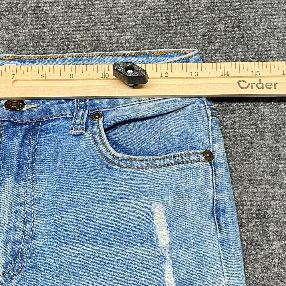 7 For All Mankind Kids Standard Light Wash Distressed Bootcut Jeans‎ Size 14